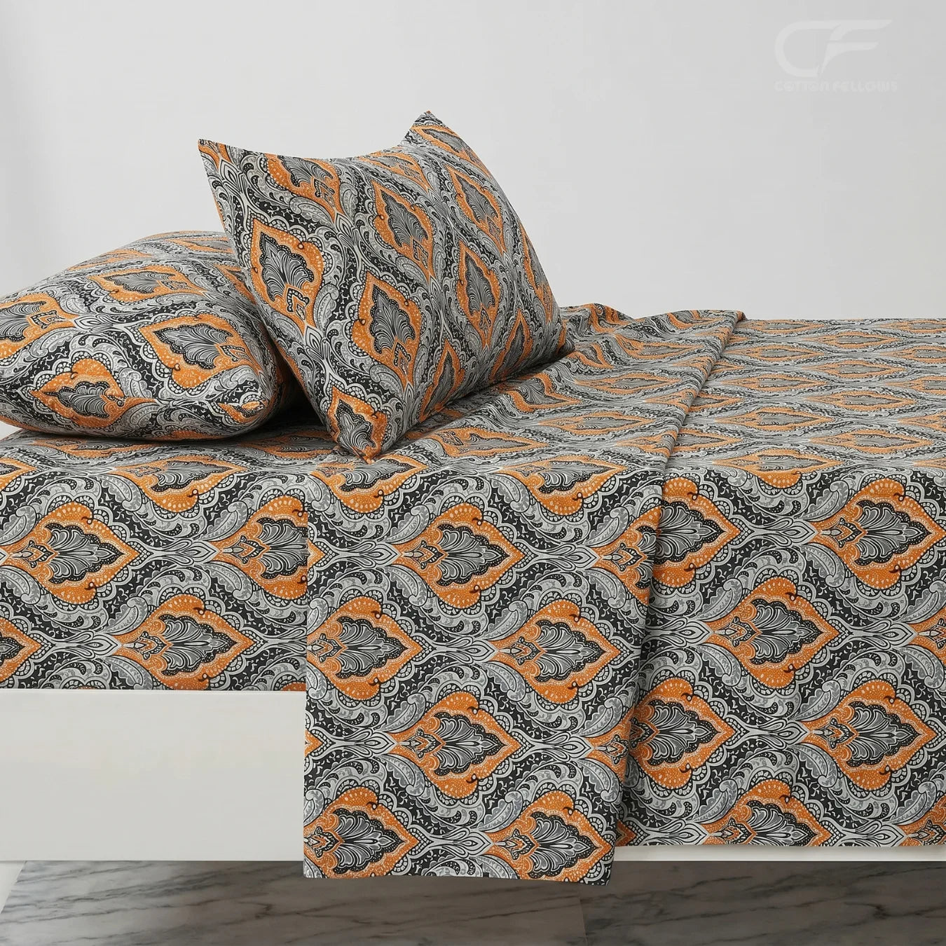 Amber Mosaic Heritage Printed Bedsheet Set