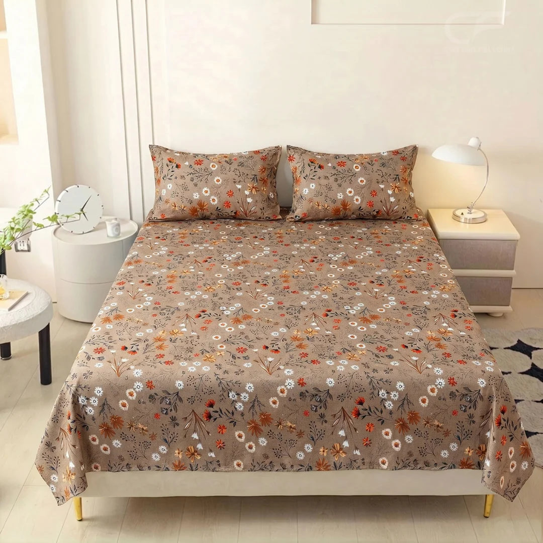 Autumn Meadow Floral Bedsheet Set