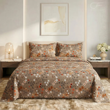 Autumn Meadow Floral Bedsheet Set