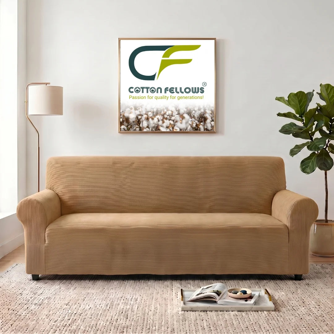 Beige Turkish Sofa Cover
