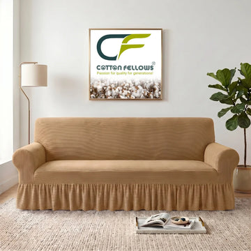 Beige Turkish Sofa Cover