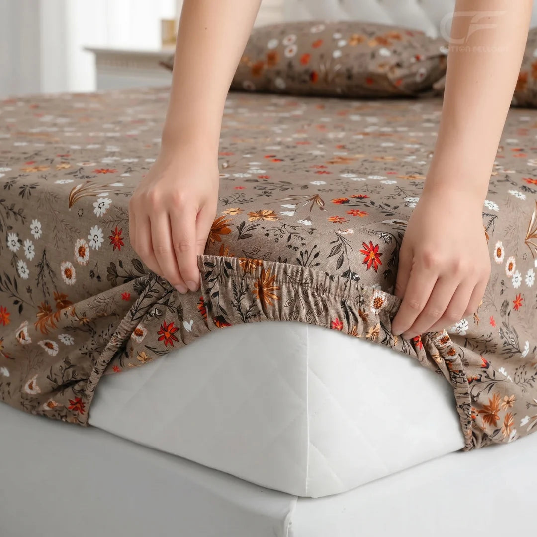 Meadow Bloom Printed Fitted Sheet