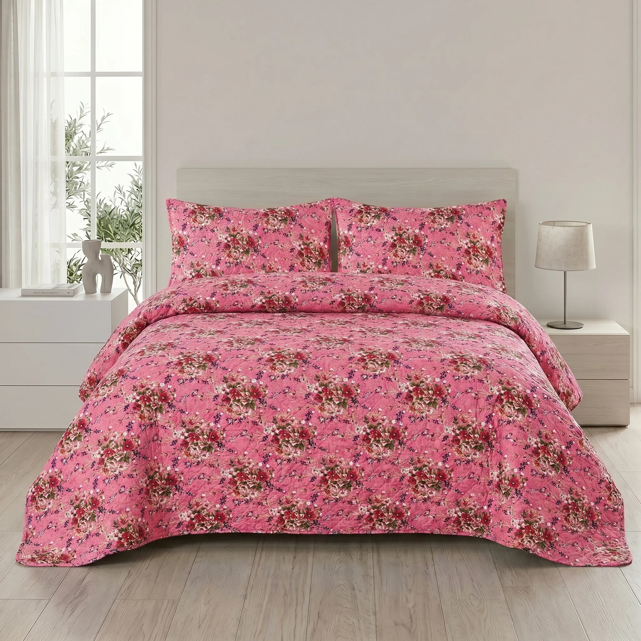 Blossom Bouquet Bed Spread Set — 3 PCS