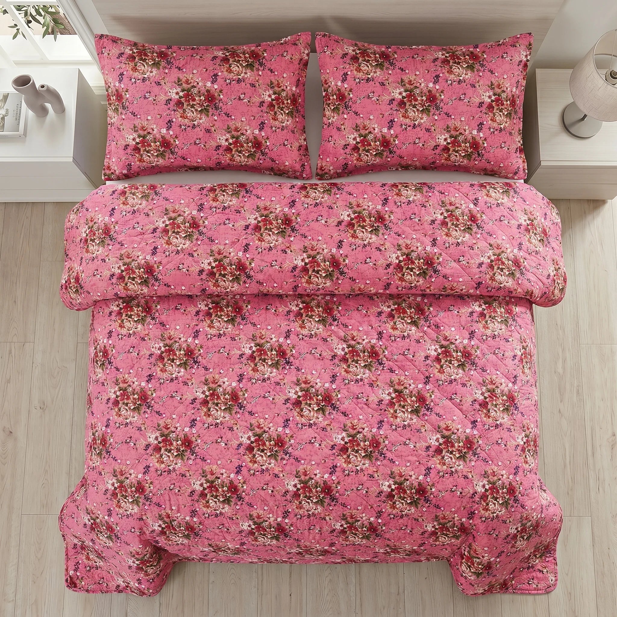 Blossom Bouquet Bed Spread Set — 3 PCS