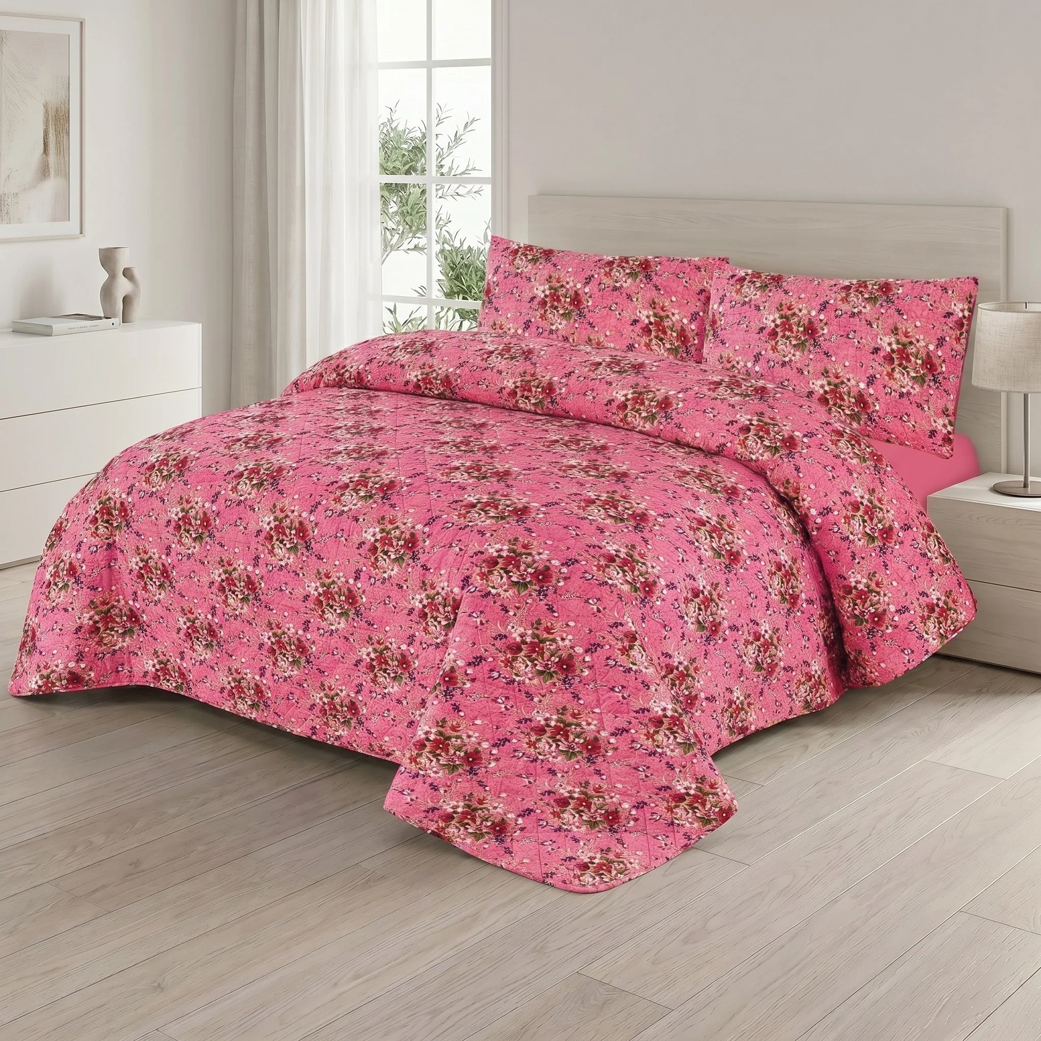 Blossom Bouquet Bed Spread Set — 3 PCS