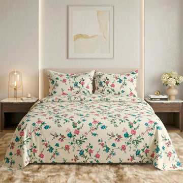 Blossoming Meadow Premium Bedsheet