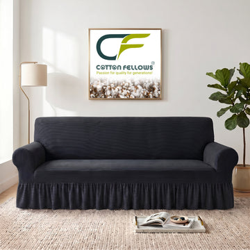 Charcoal Grey Turkish Sofa Cover