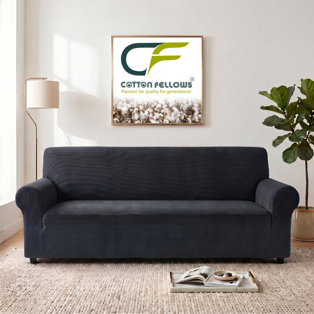 Charcoal Grey Turkish Sofa Cover