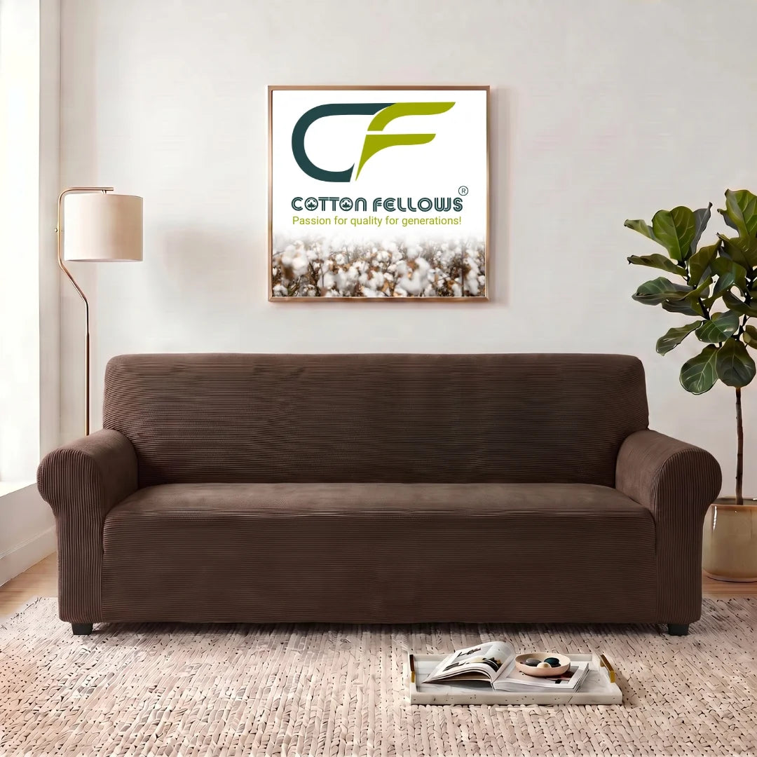 Dark Chocolate Brown Turkish Sofa Cover