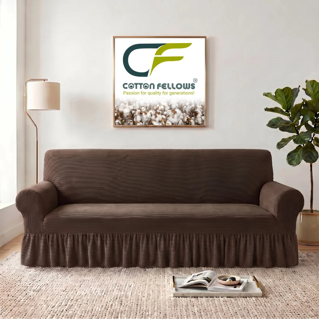 Dark Chocolate Brown Turkish Sofa Cover