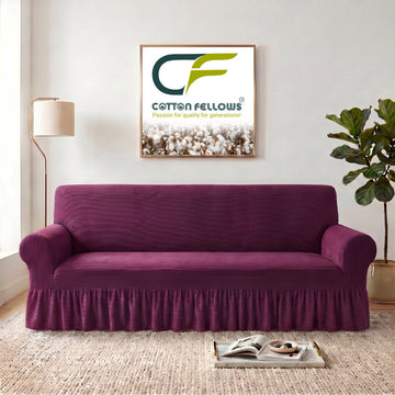 Deep Purple Turkish Sofa Cover