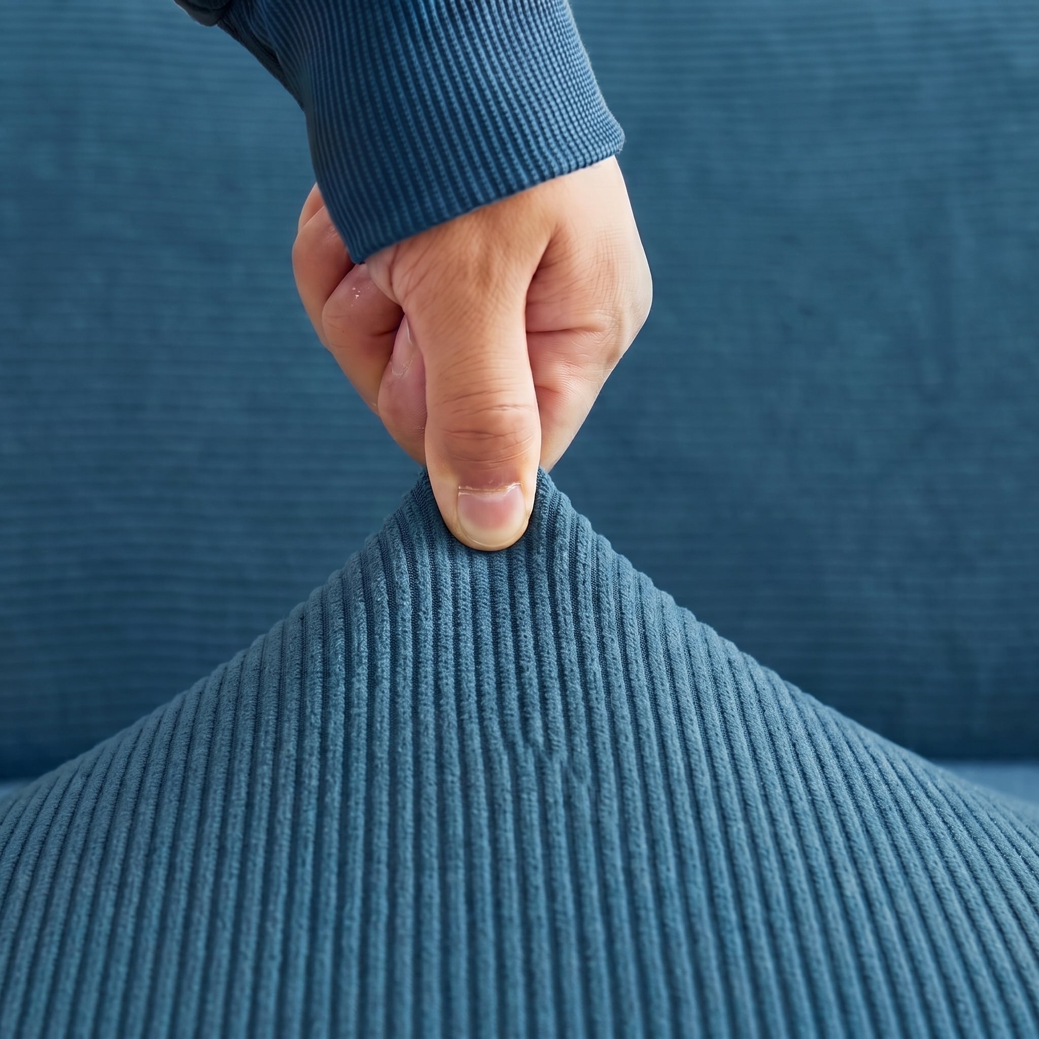 Deep Blue Turkish Sofa Cover