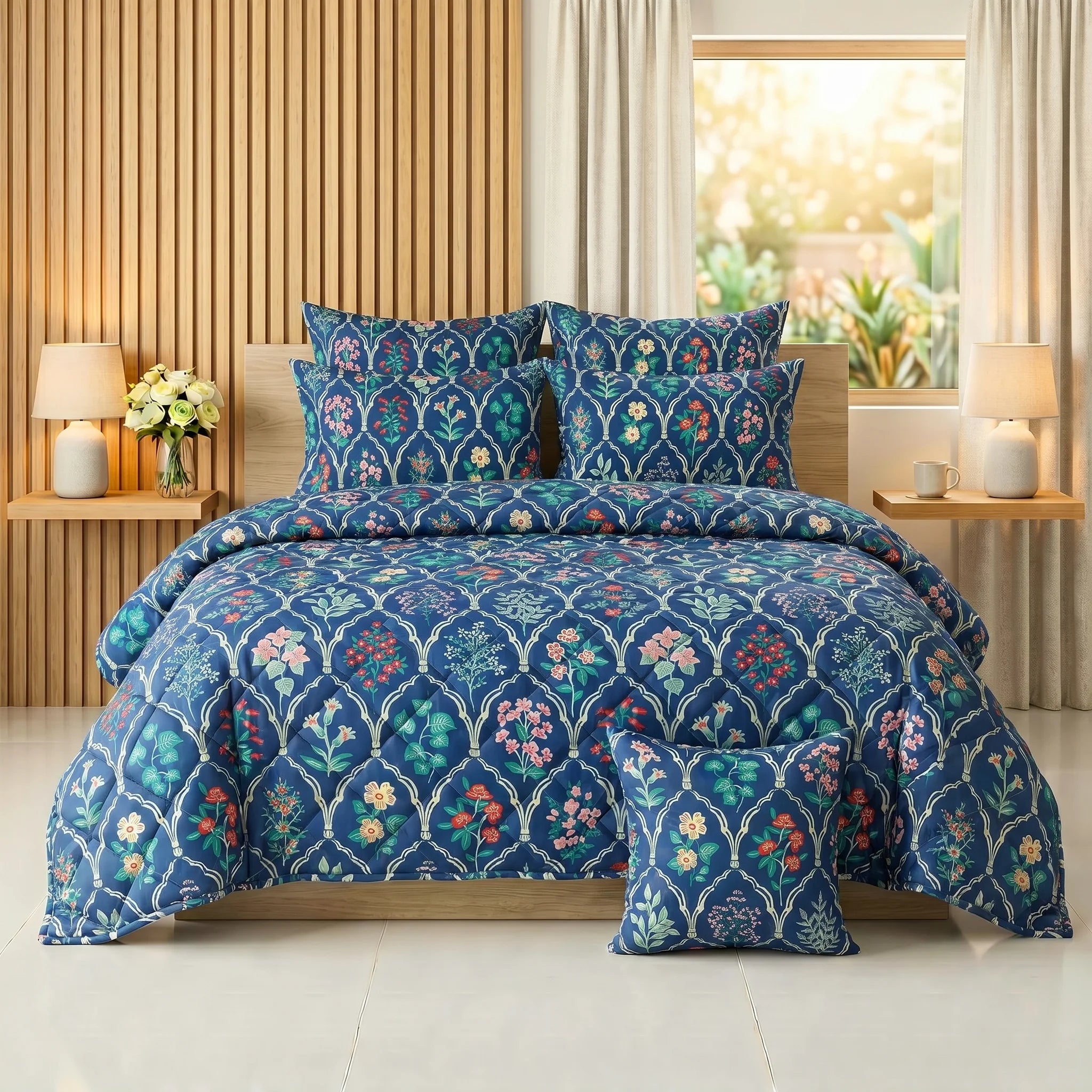 Floral Archway Comforter Set — Printed