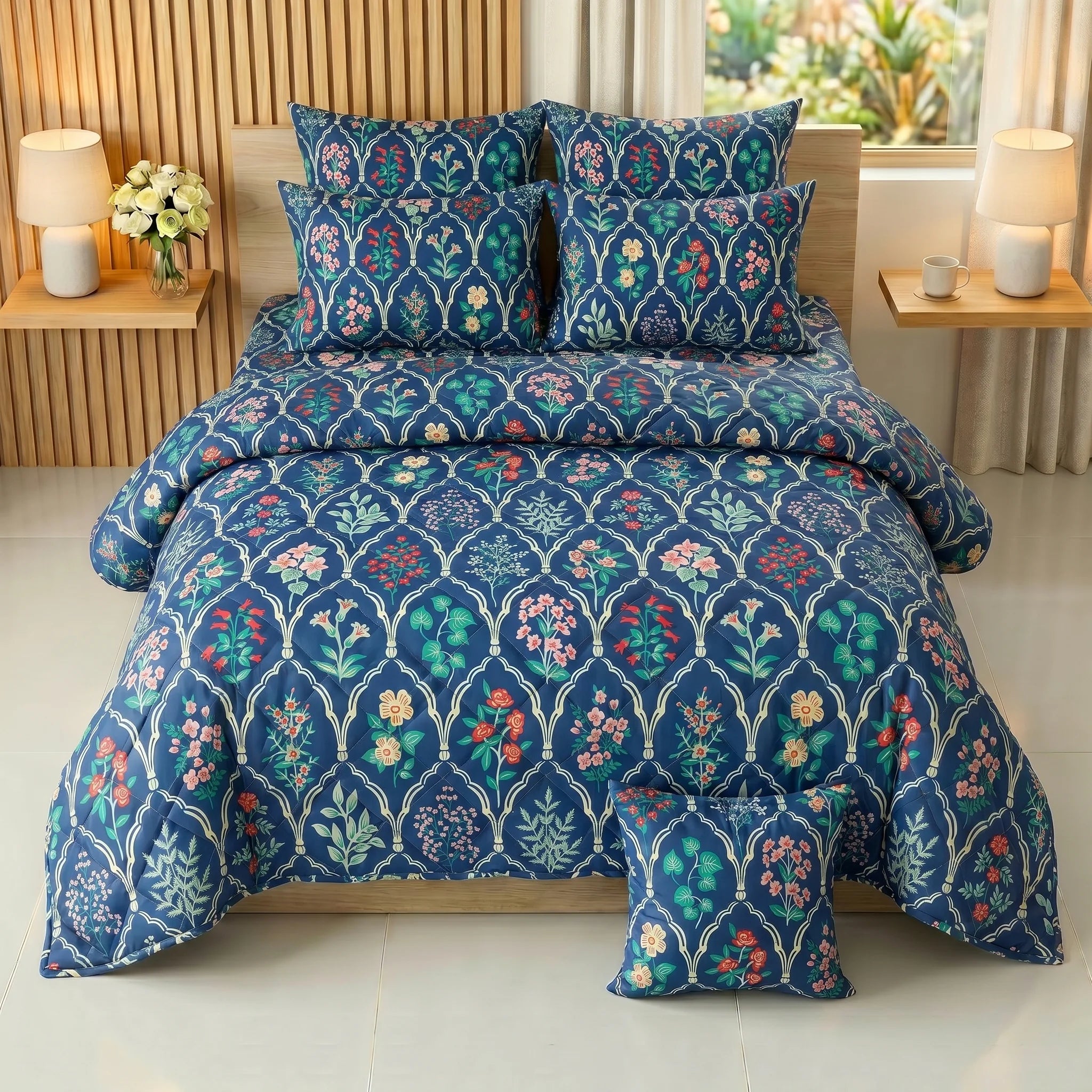 Floral Archway Comforter Set — Printed