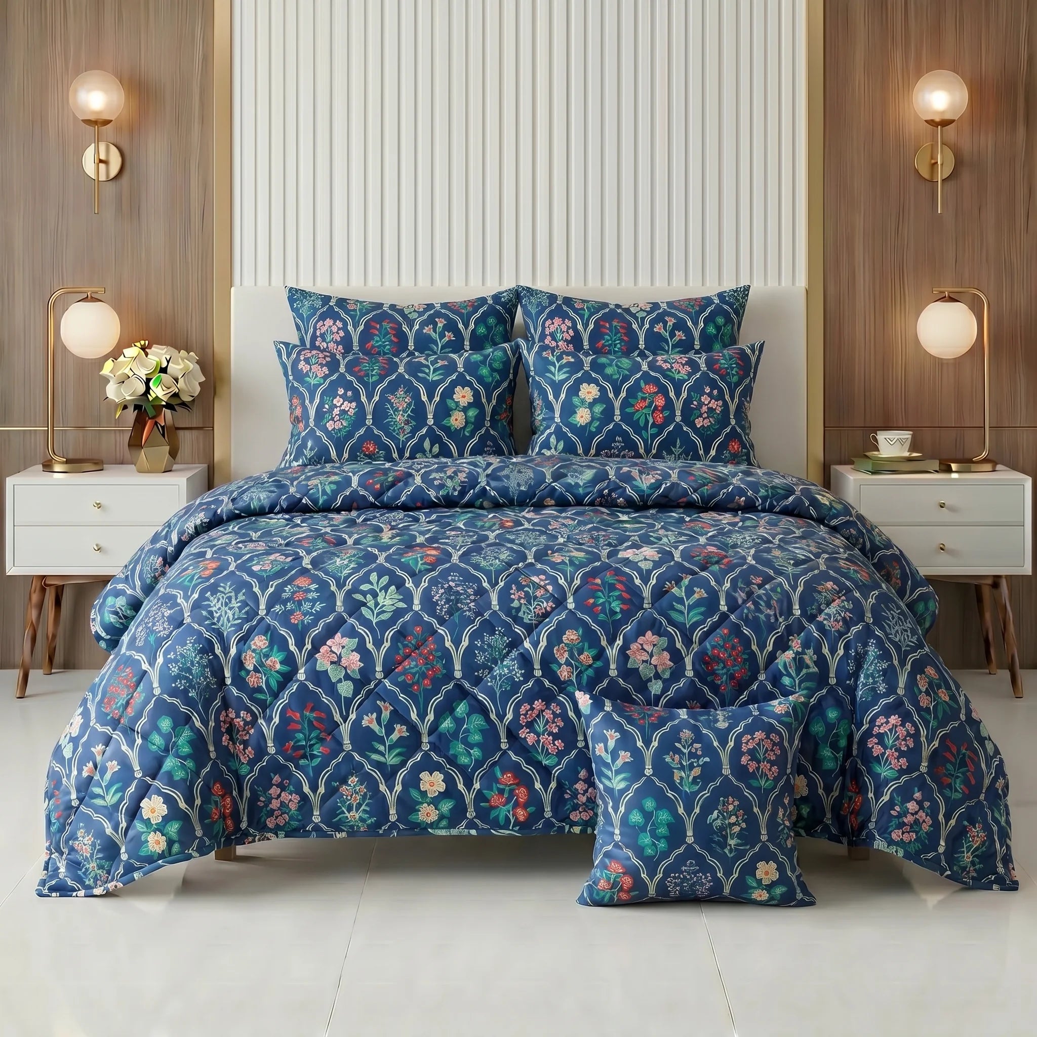 Floral Archway Comforter Set — Printed