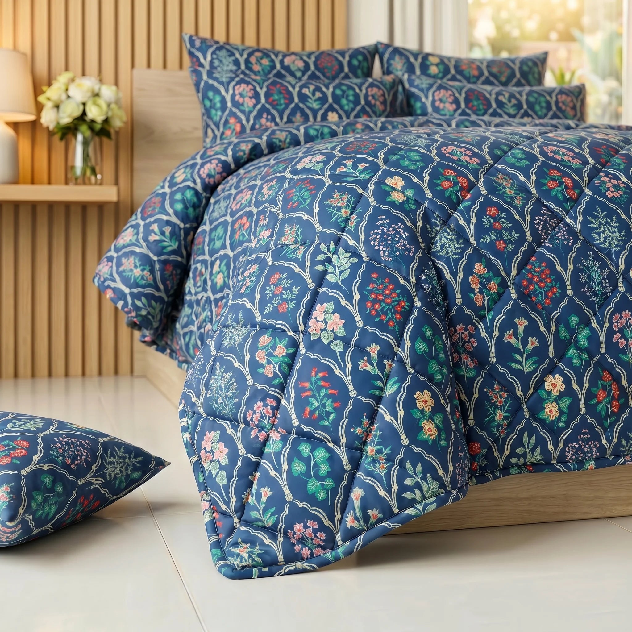 Floral Archway Comforter Set — Printed