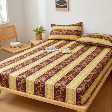 Imperial Damask Premium Fitted Sheet Set
