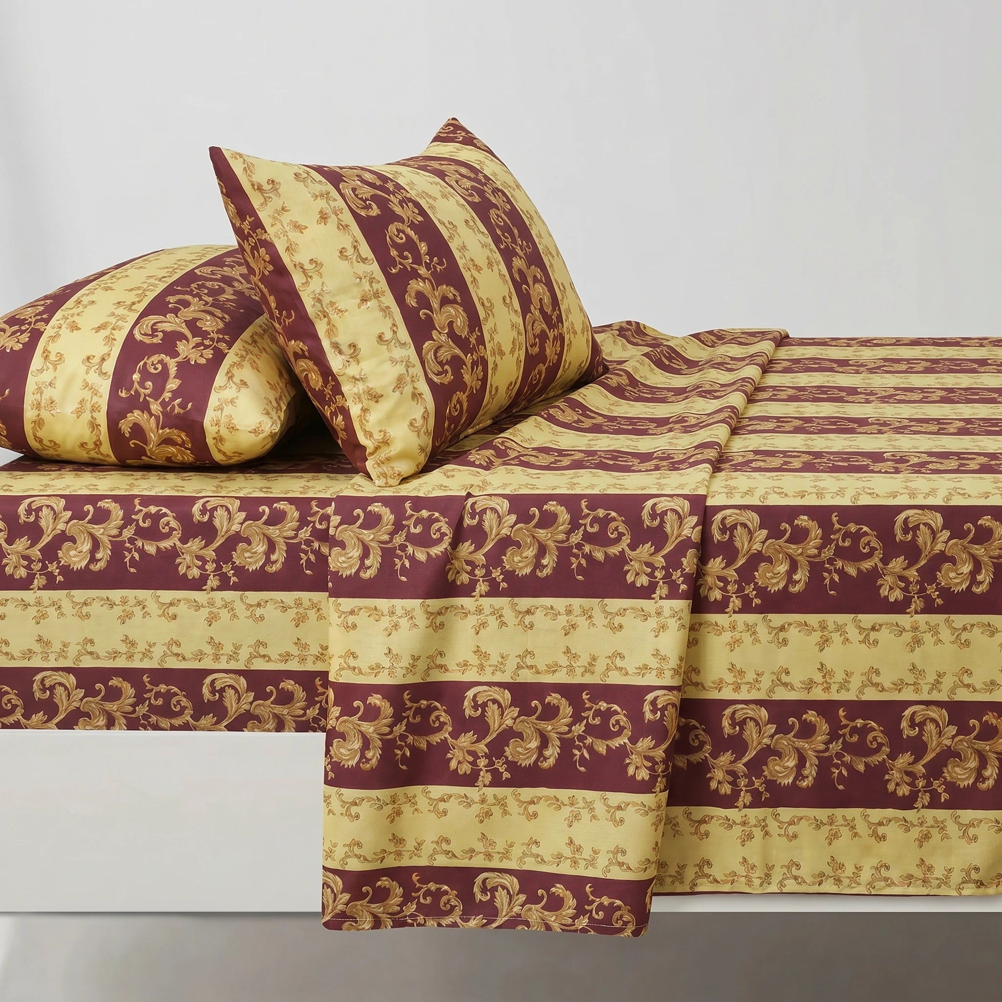 Imperial Damask Stripe Premium Bedsheet