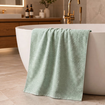 Mint Green Cotton Bath Towel — Fresh, Soft & Spa-Like