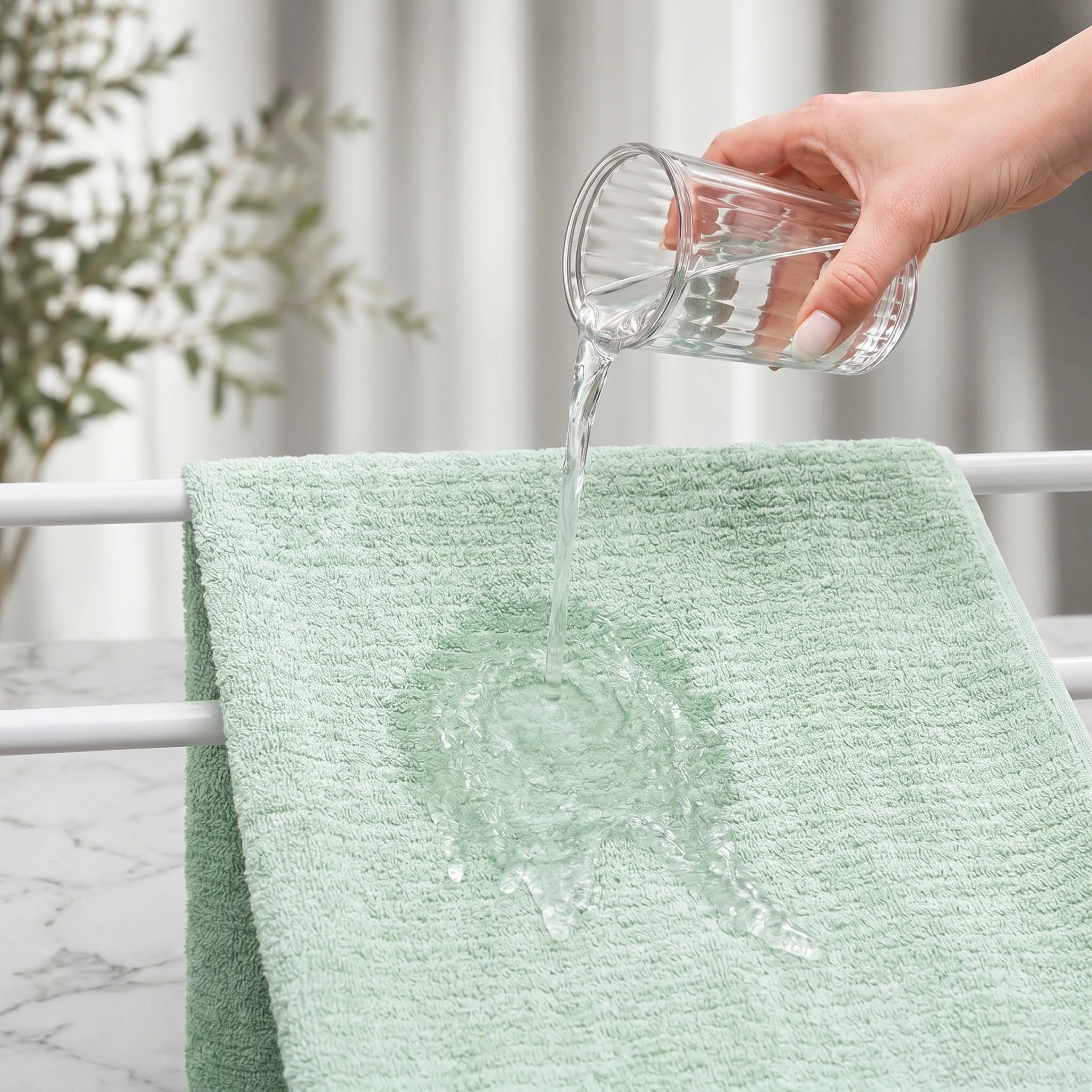 Mint Green Cotton Bath Towel — Fresh, Soft & Spa-Like