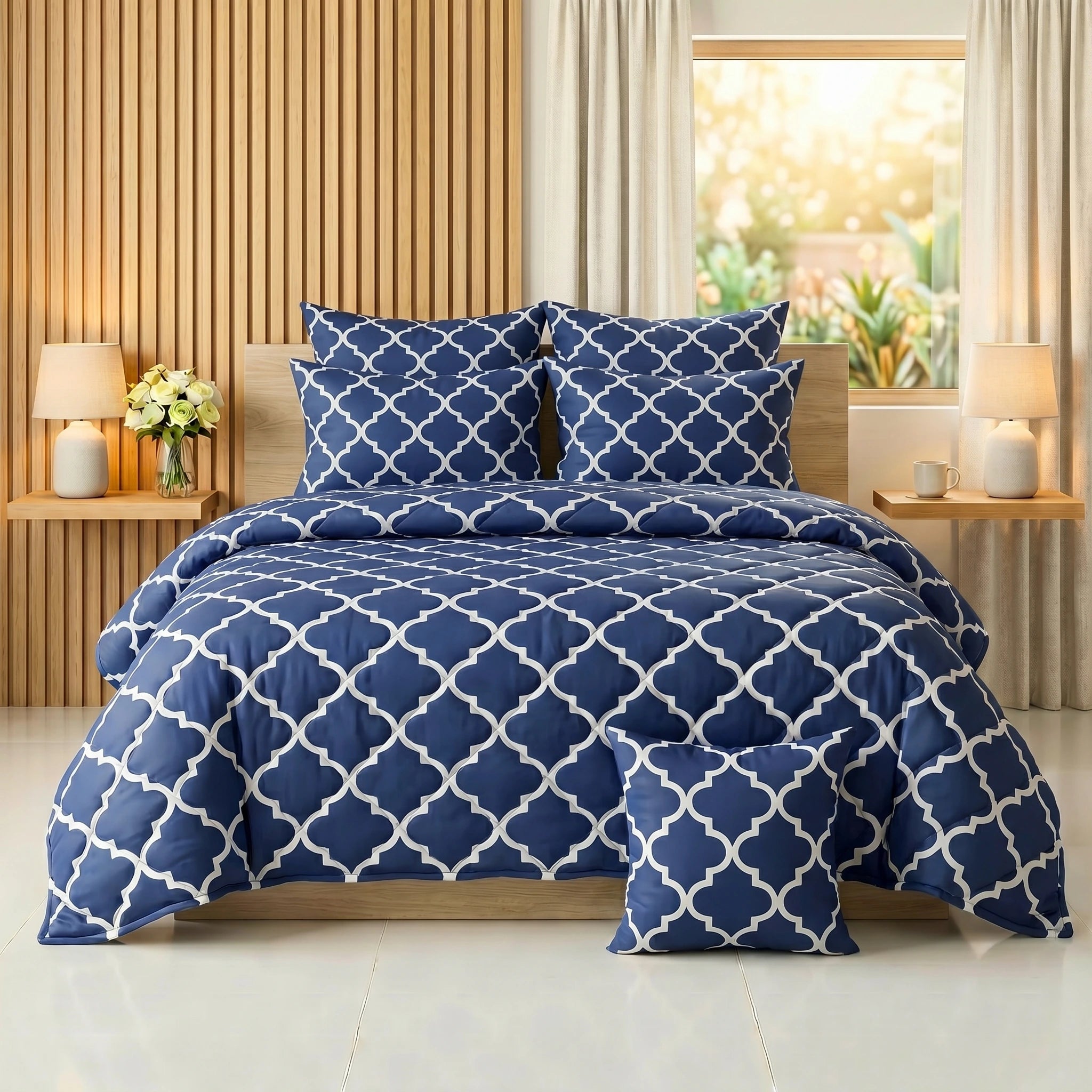 Moroccan Trellis Comforter Set — Printed