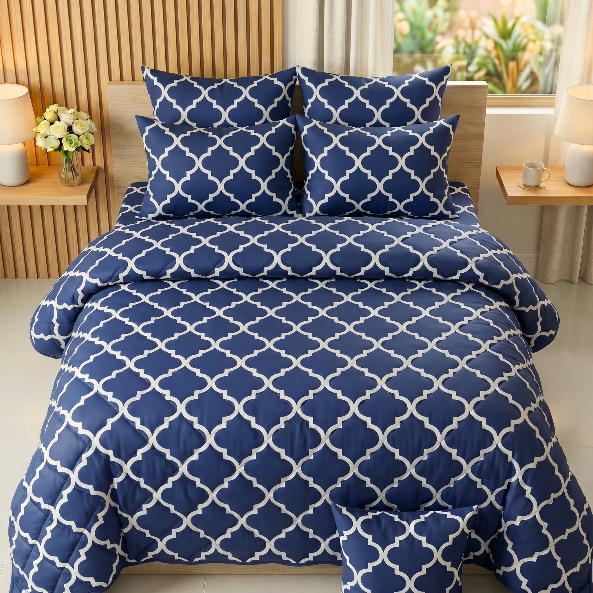 Moroccan Trellis Comforter Set — Printed