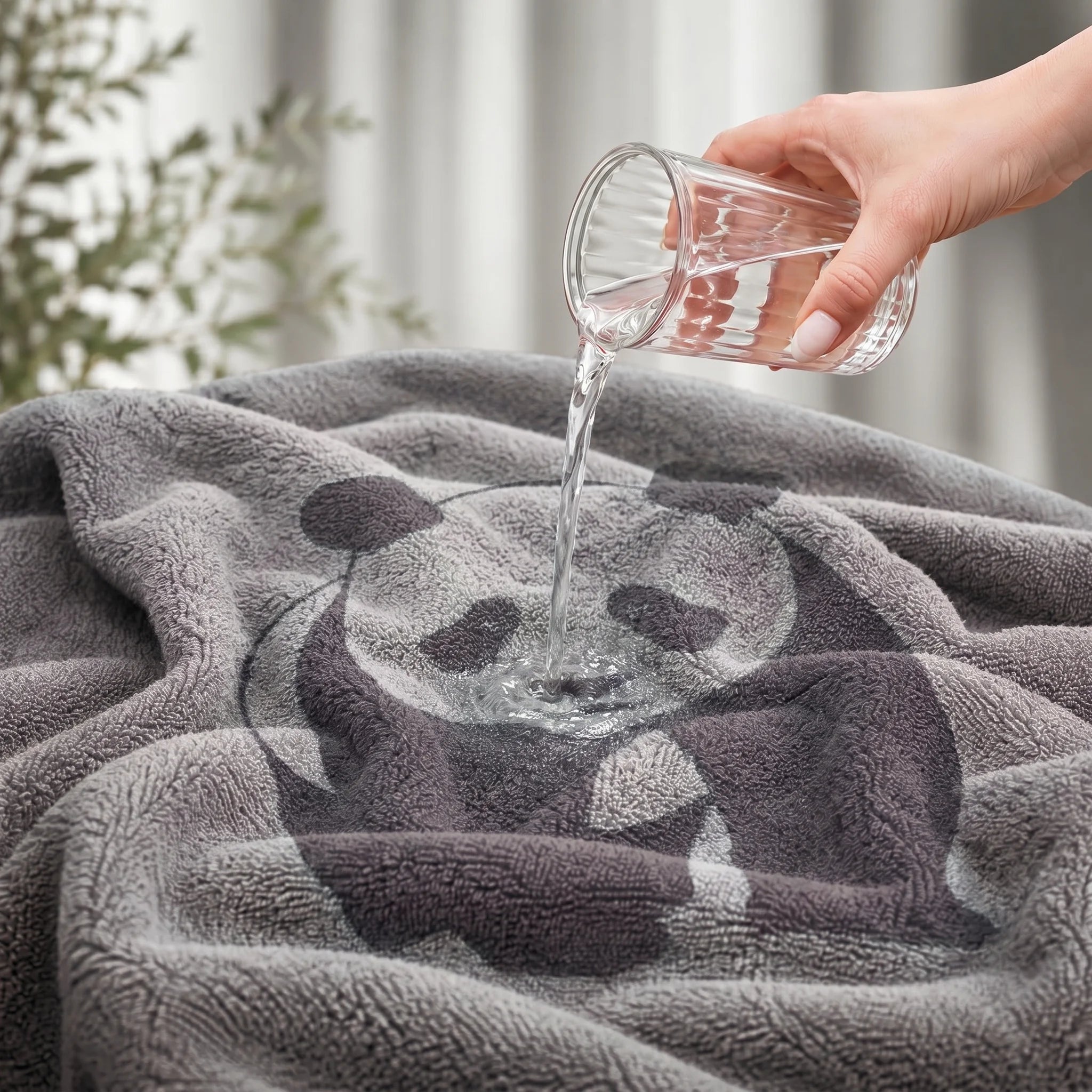 Panda Print Cotton Bath Towel — Soft, Playful & Highly Absorbent