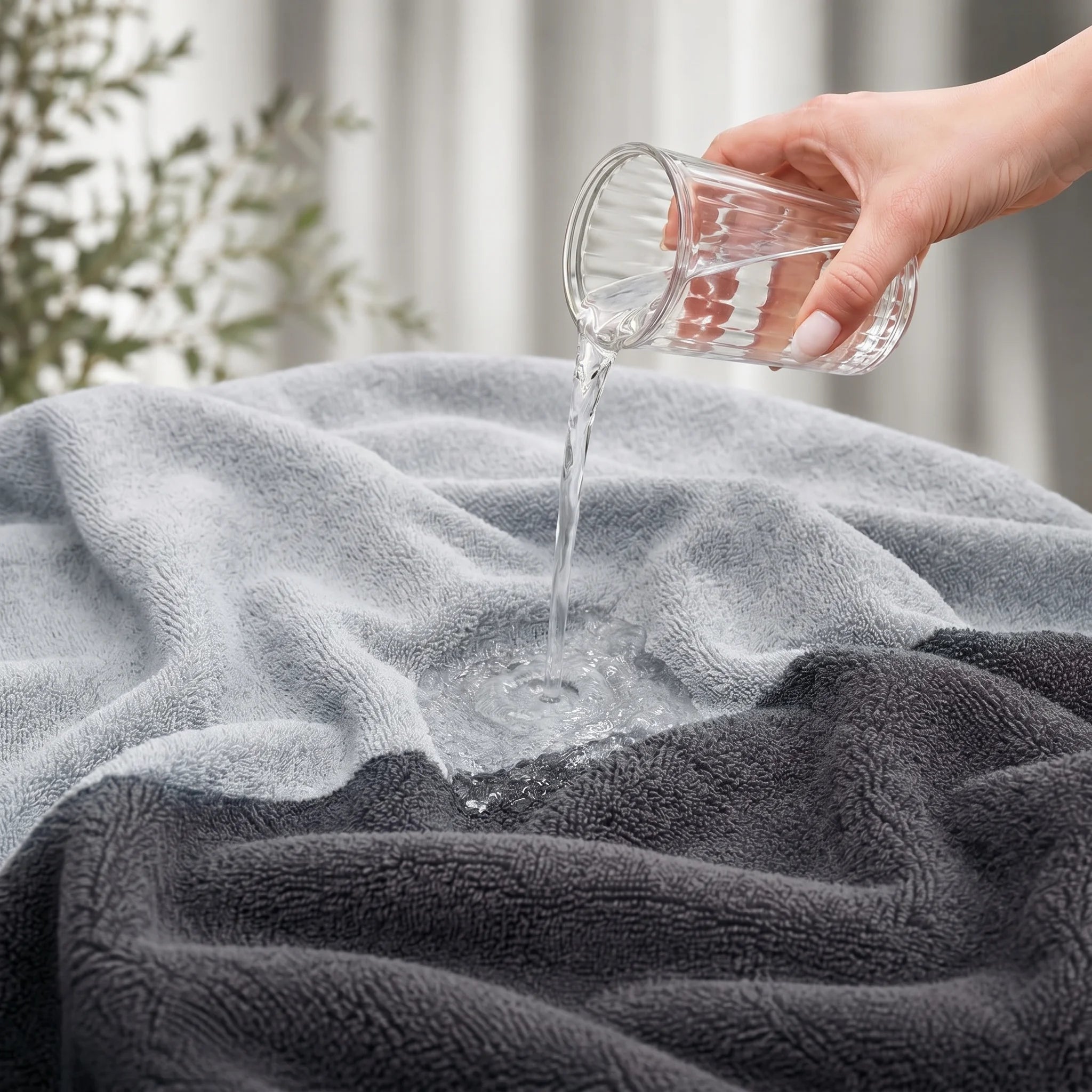 Reversible Dual Tone Bath Towel — Light Grey & Charcoal | 100% Cotton