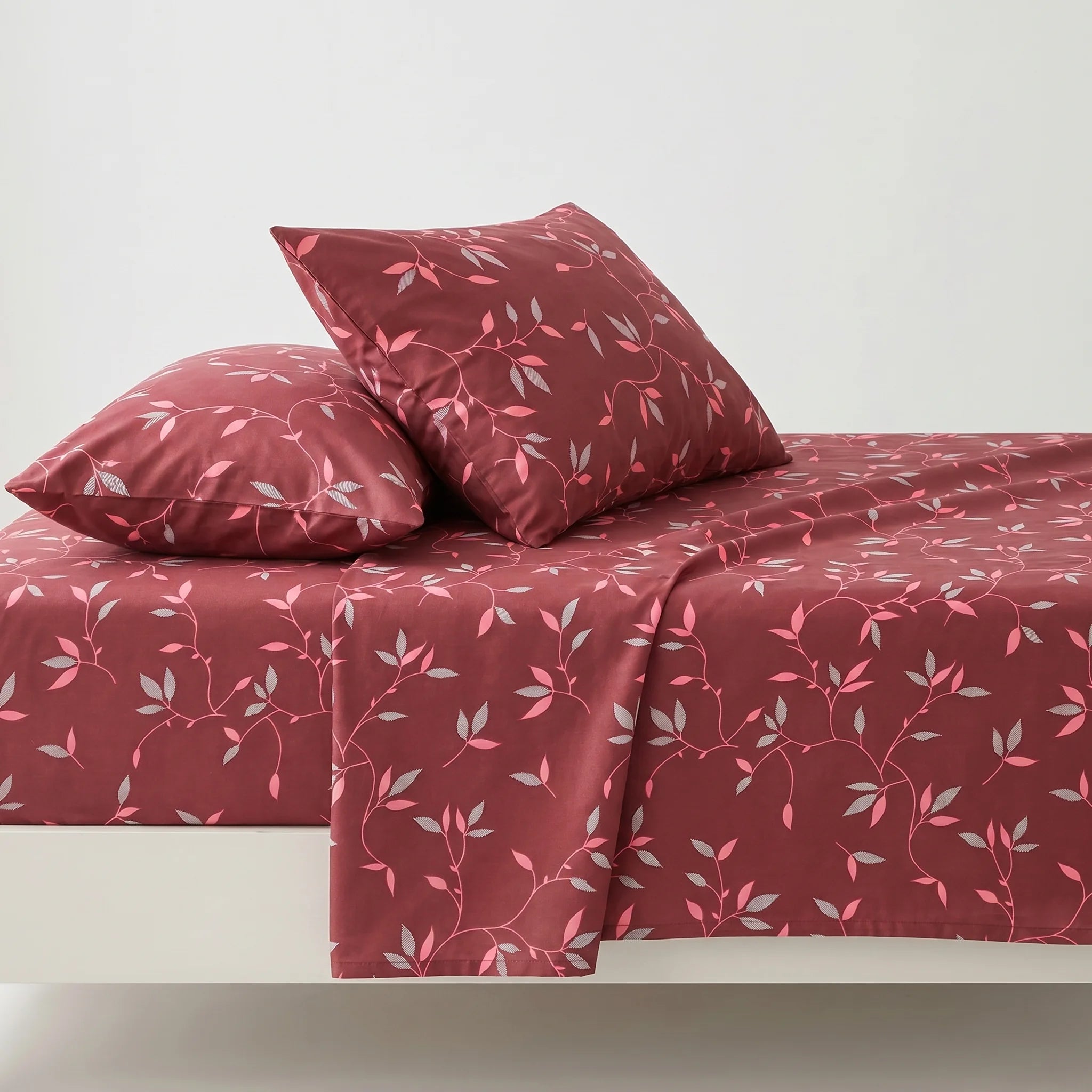 Rosewood Vine Premium Cotton Bedsheet