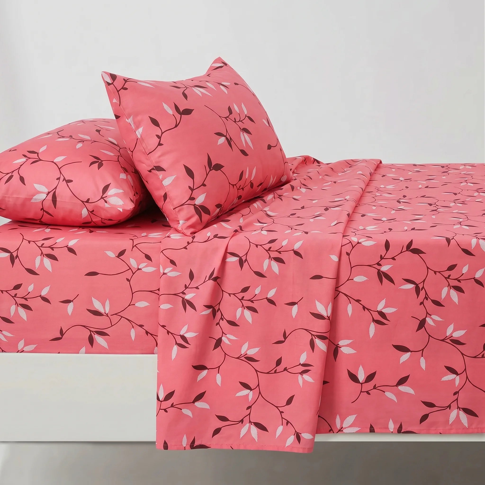 Rosy Vine Elegance Premium Bedsheet