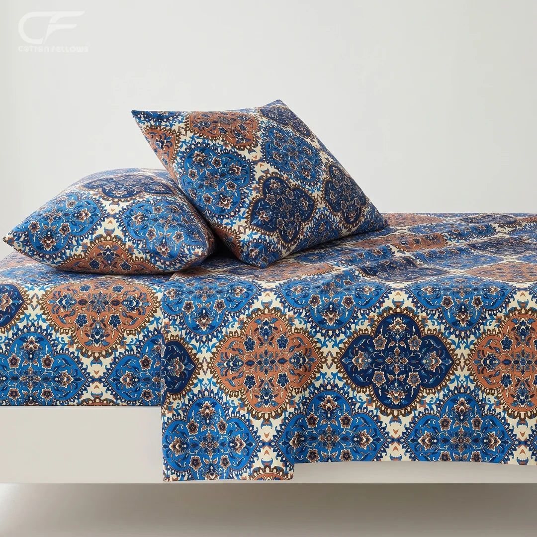 Sapphire Medallion Bedsheet Set