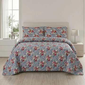 Slate Vintage Bed Spread Set — 3 PCS