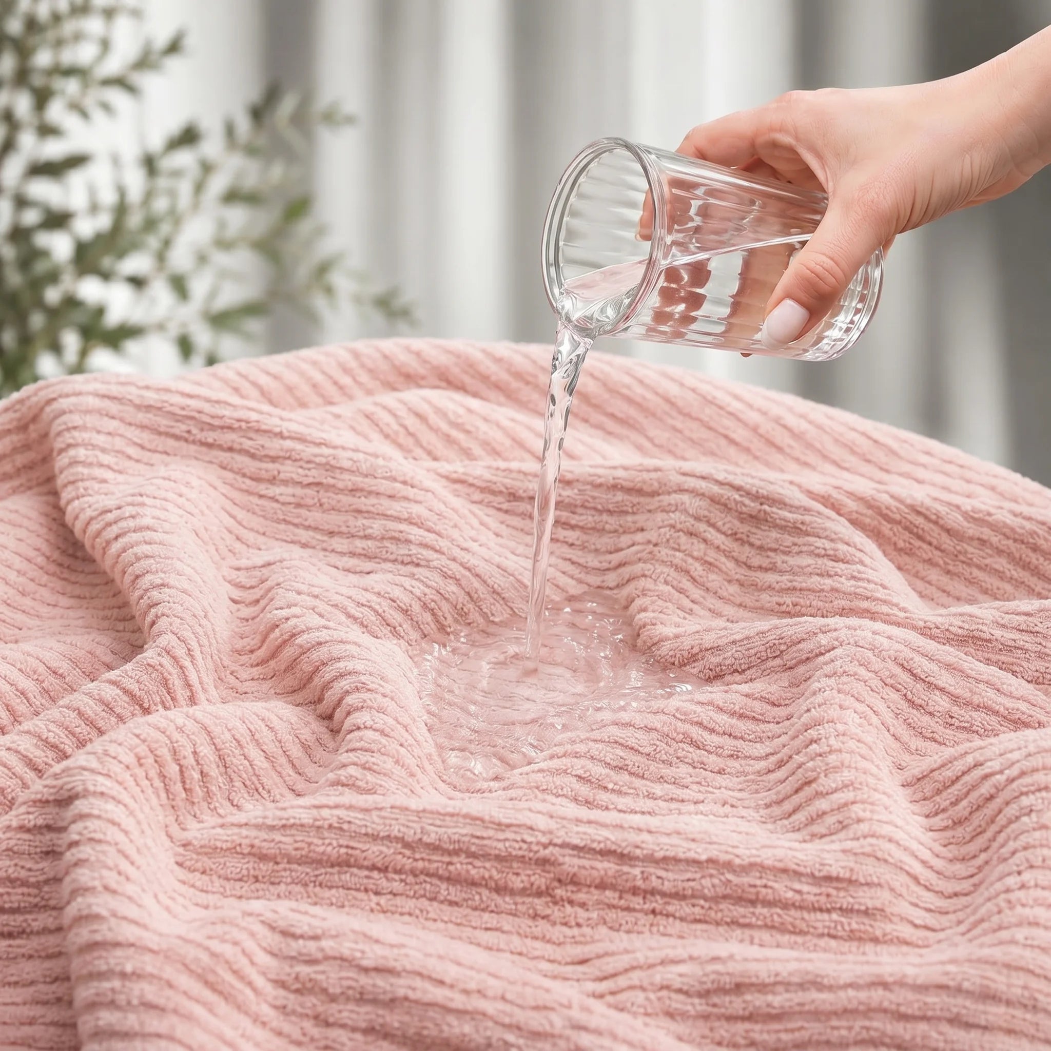 Solid Blush Pink Cotton Bath Towel — Elegant, Soft & Spa-Like