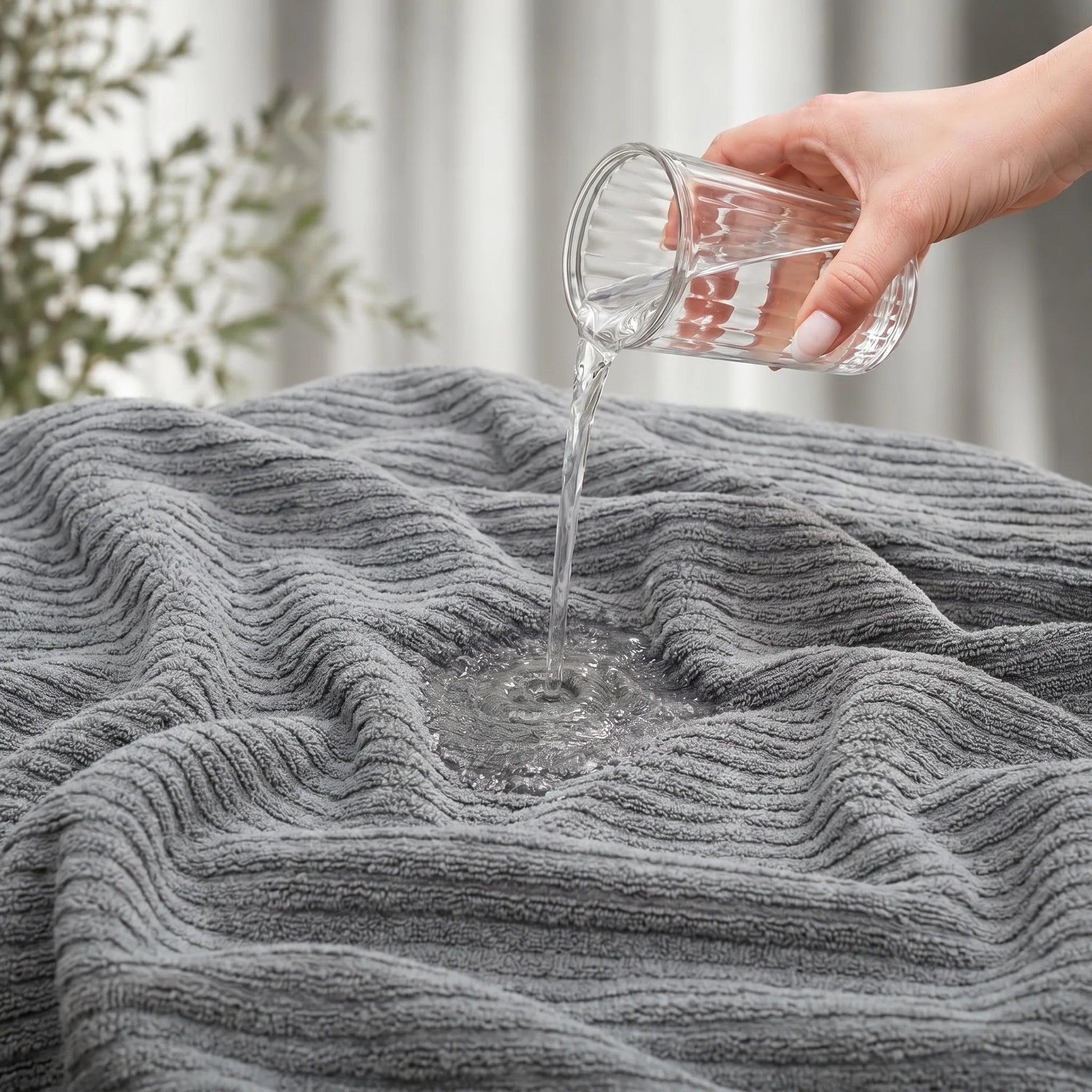 Solid Grey Cotton Bath Towel — Modern, Sophisticated & Serene