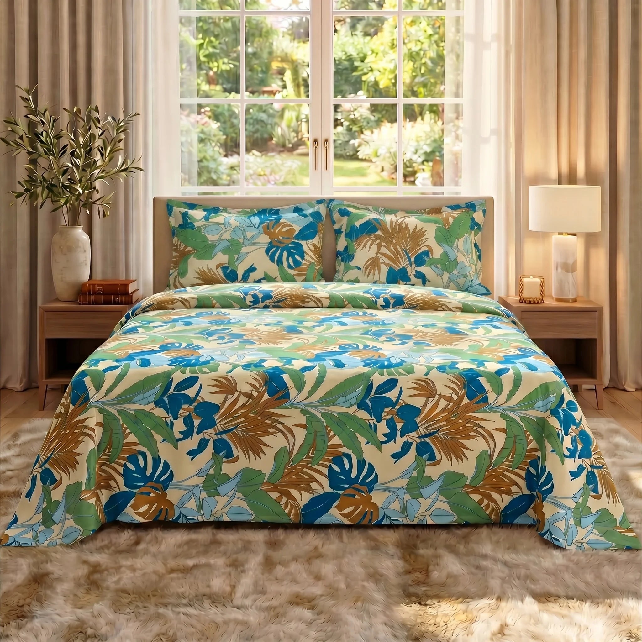 Tropical Oasis Premium Bedsheet