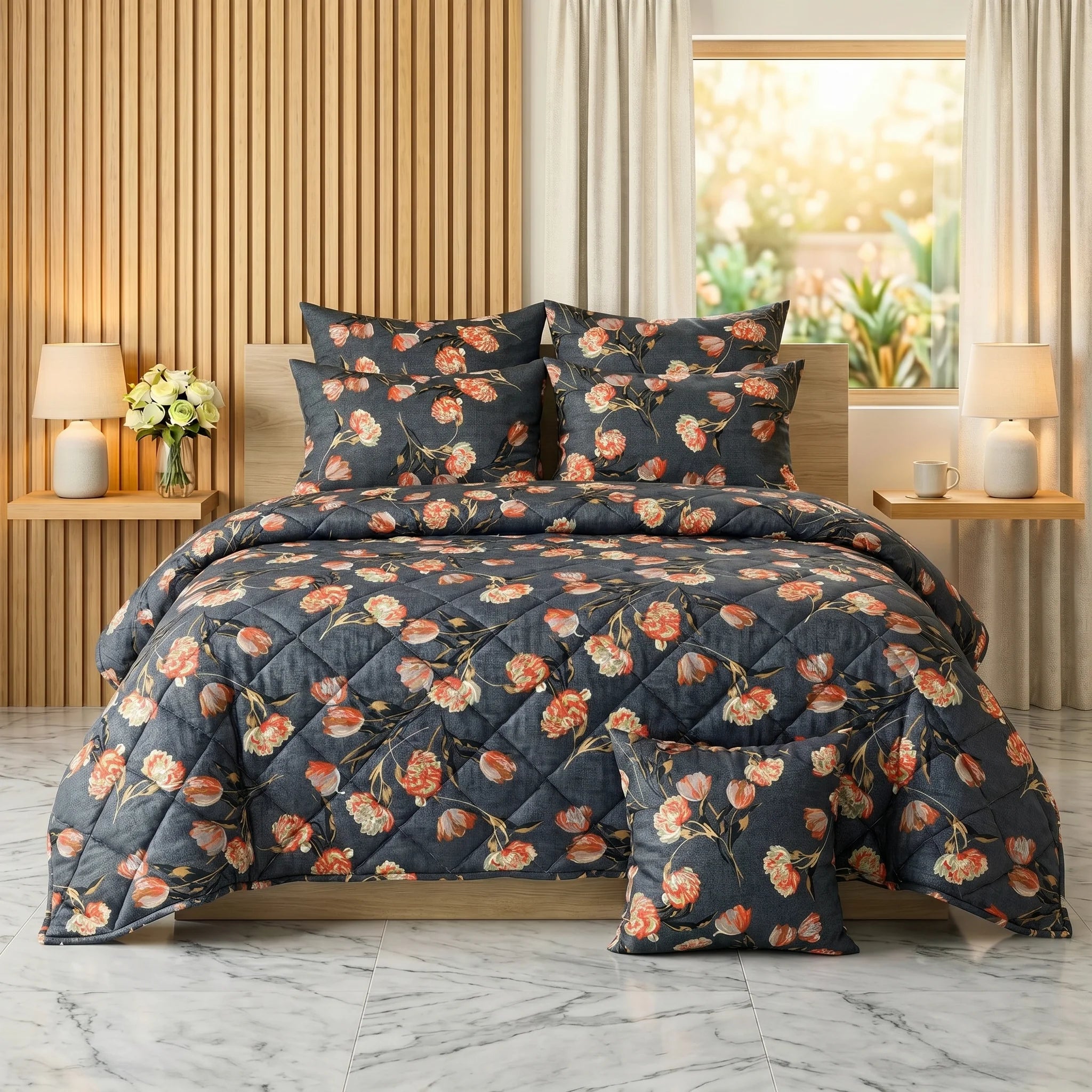Vintage Bloom Comforter Set — Printed