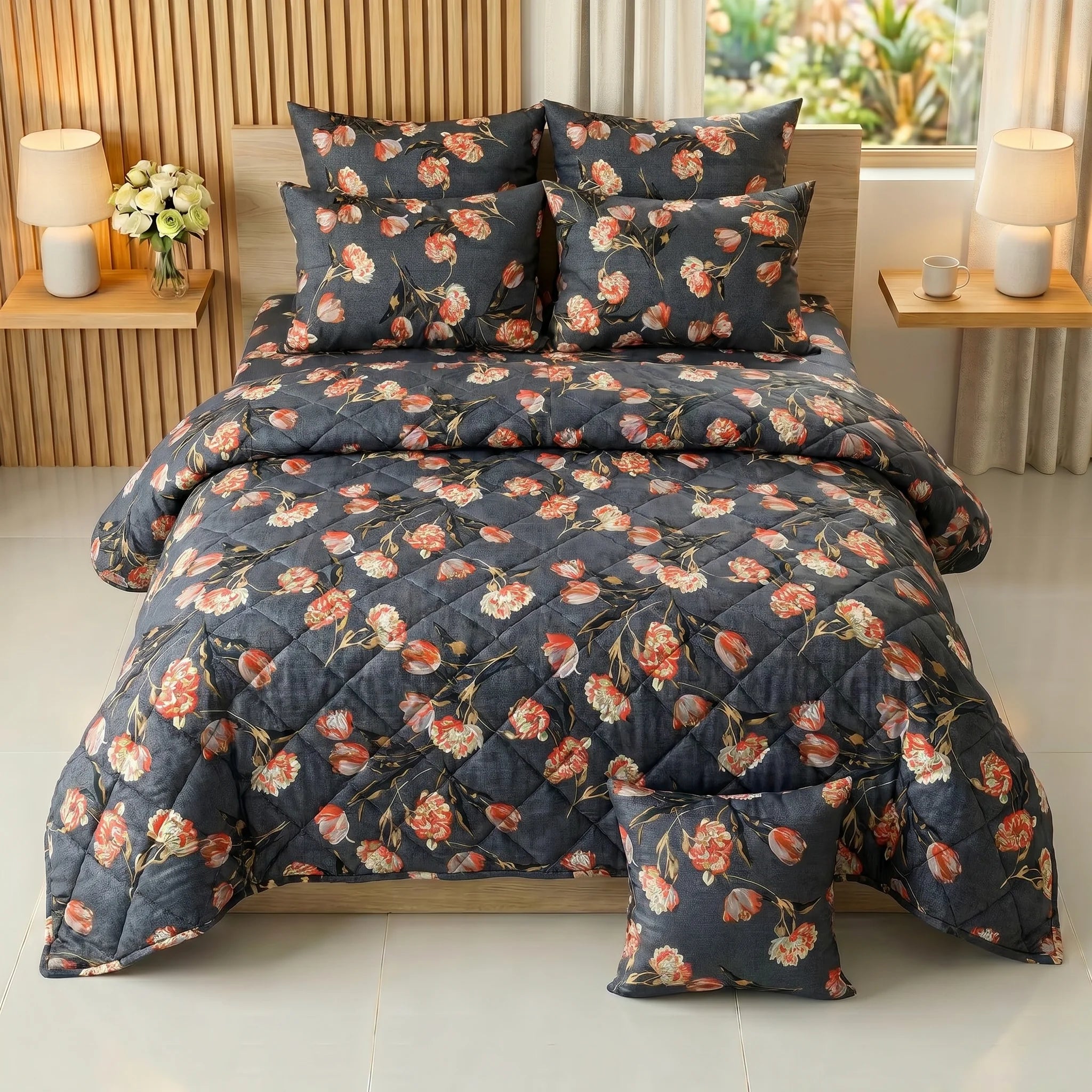 Vintage Bloom Comforter Set — Printed