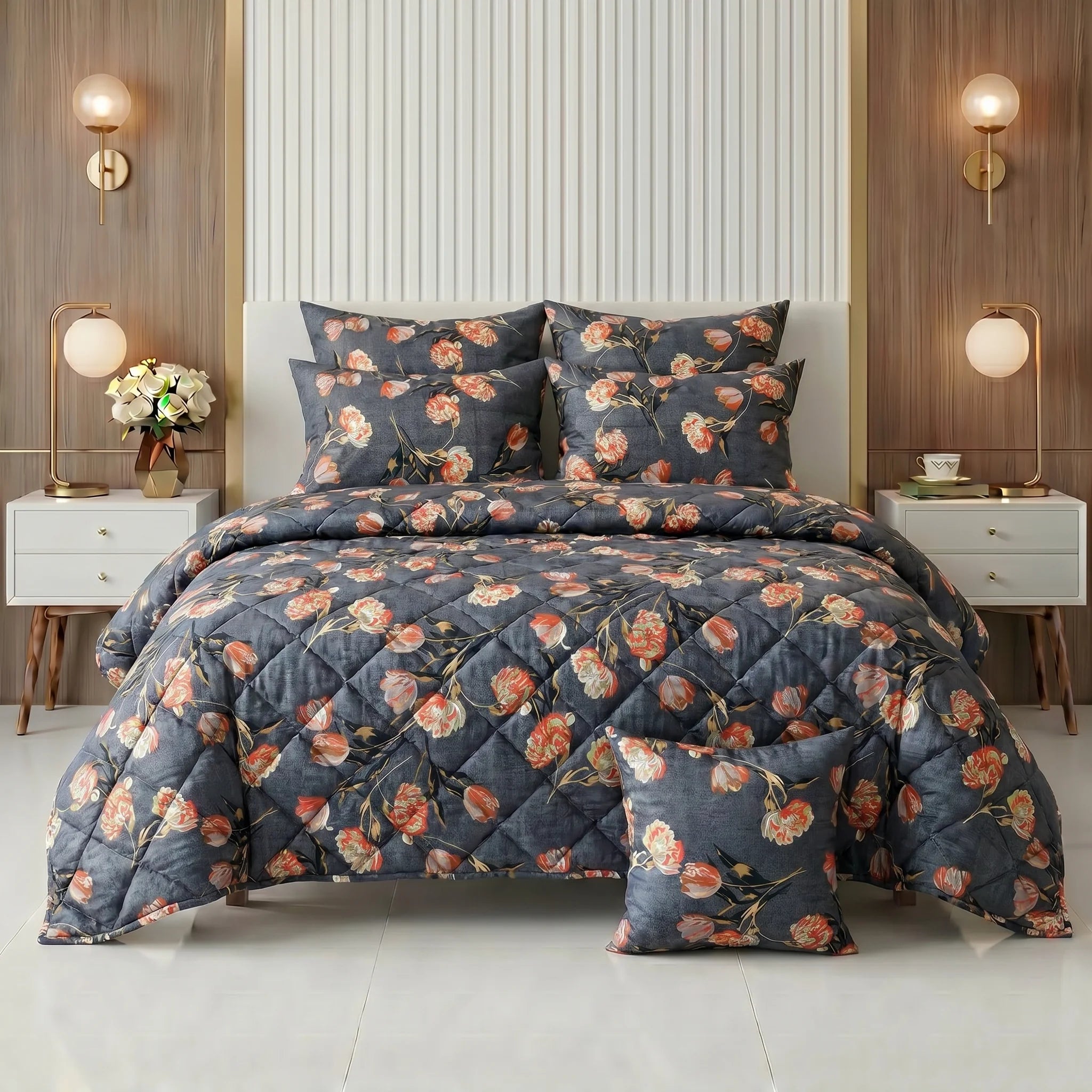 Vintage Bloom Comforter Set — Printed