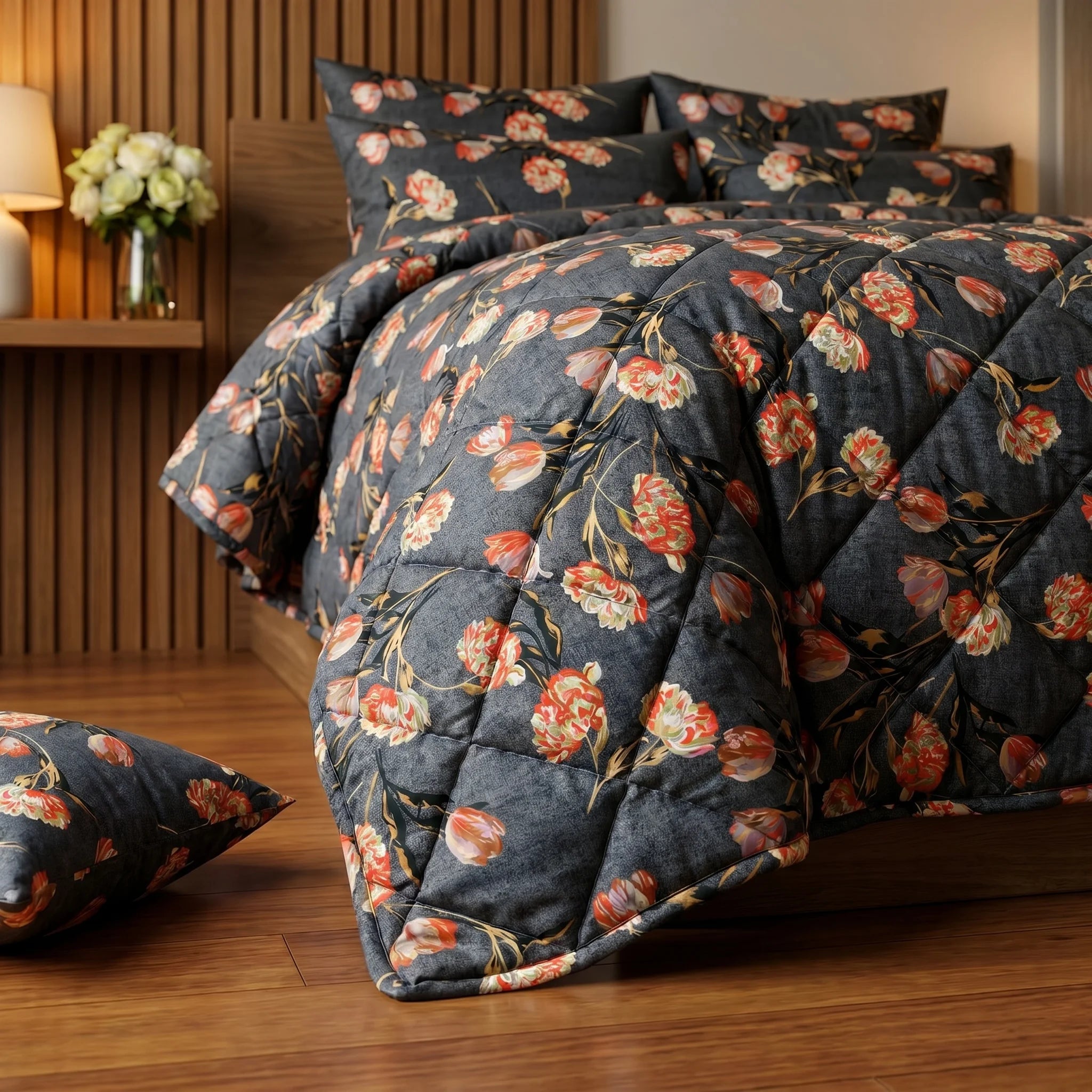 Vintage Bloom Comforter Set — Printed